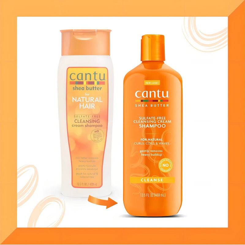 Shampoo Para Rulos Cantu 400 Ml Manteca De Karite