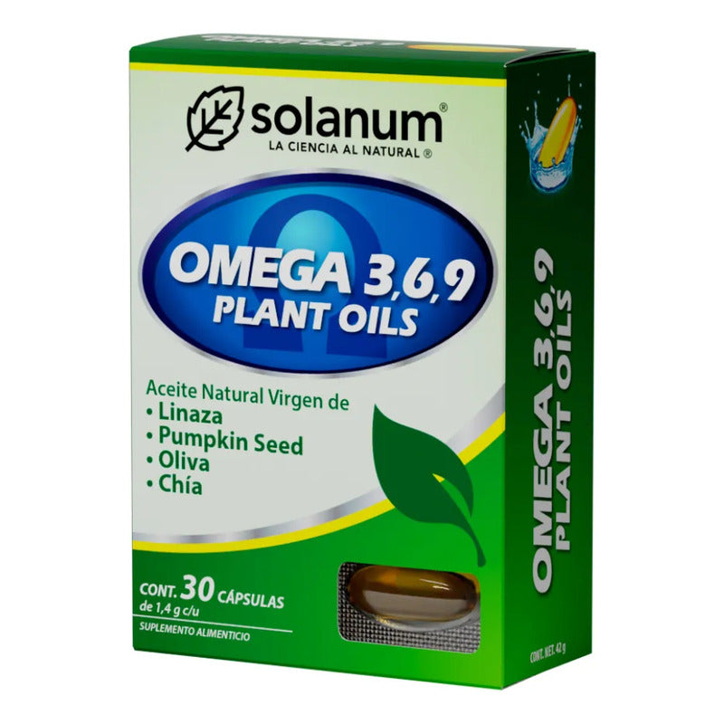 Promo Solanum Omega 3,6,9 Con 30caps Sin Sabor