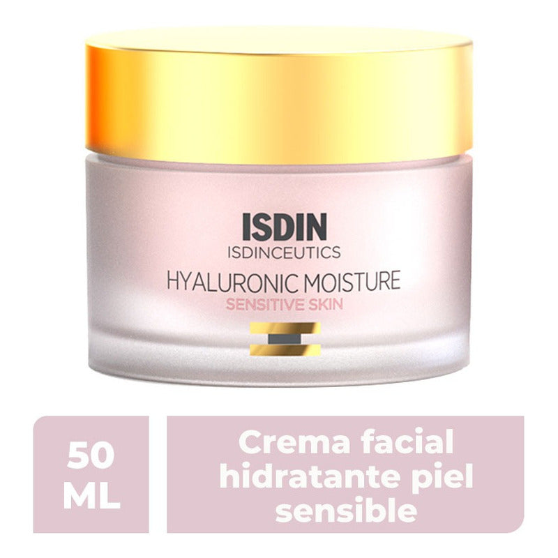 Isdinceutics Hyaluronic Moisture Crema Facial, Piel Sensible, 50 G