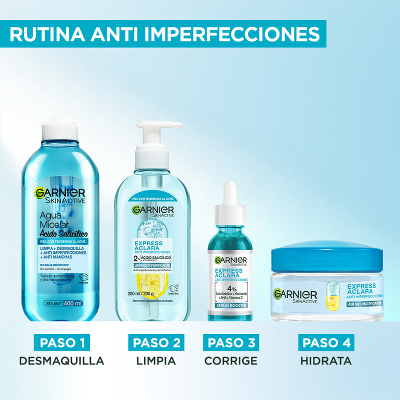 Garnier Express Aclara Sérum Anti-imperfecciones 30 Ml, Vitamina C + Ácido Salicílico