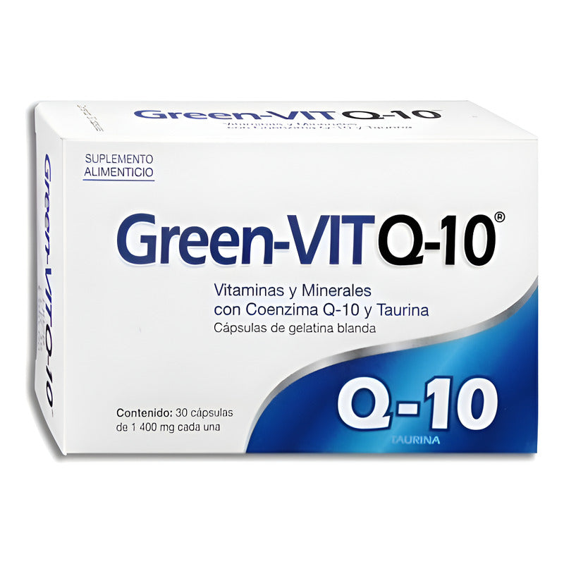Green Vit Q10 Suplemento Alimenticio 30 Cápsulas No