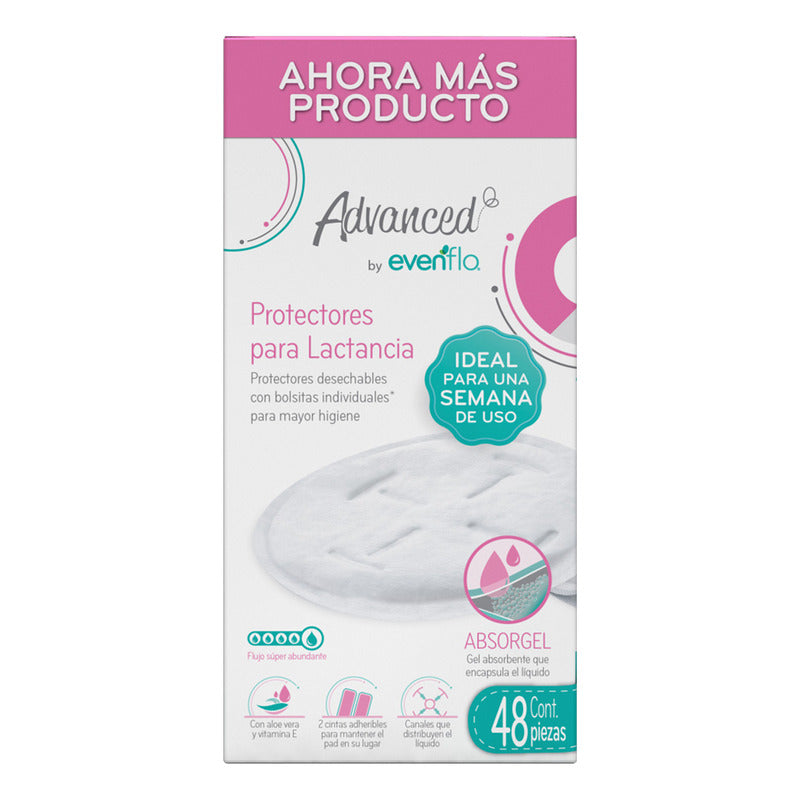 Protectores Para Lactancia Evenflo Absorgel 48 Pzas