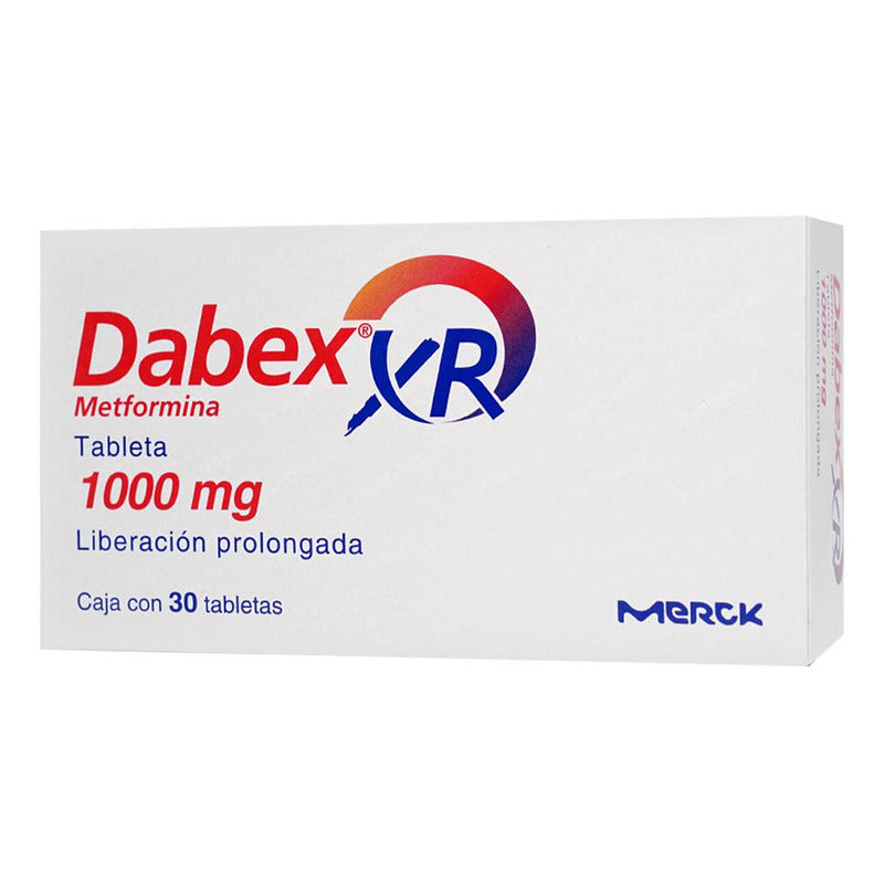 Dabex Xr Tabletas De Liberación Prolongada 1000 Mg, 30 Tabletas