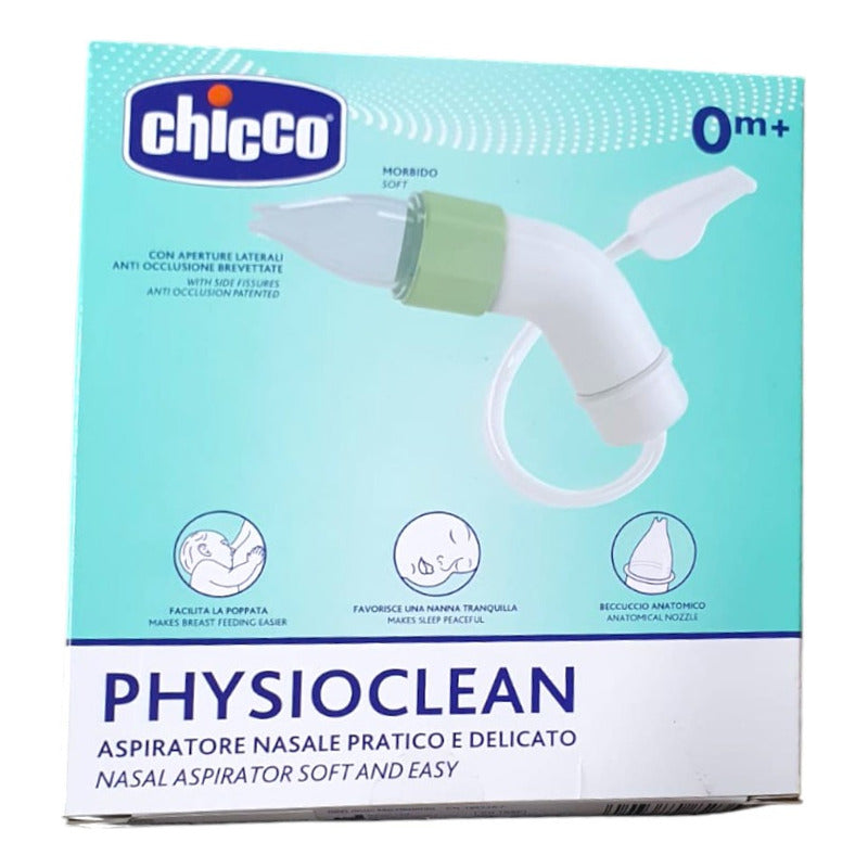 Aspirador Nasal Bebe Chicco Physio Clean Succion Color Verde Verde
