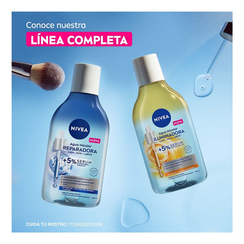 Nivea Agua Micelar Iluminadora Con +5% Vitamina C 400ml Todo Tipo De Piel Día/noche