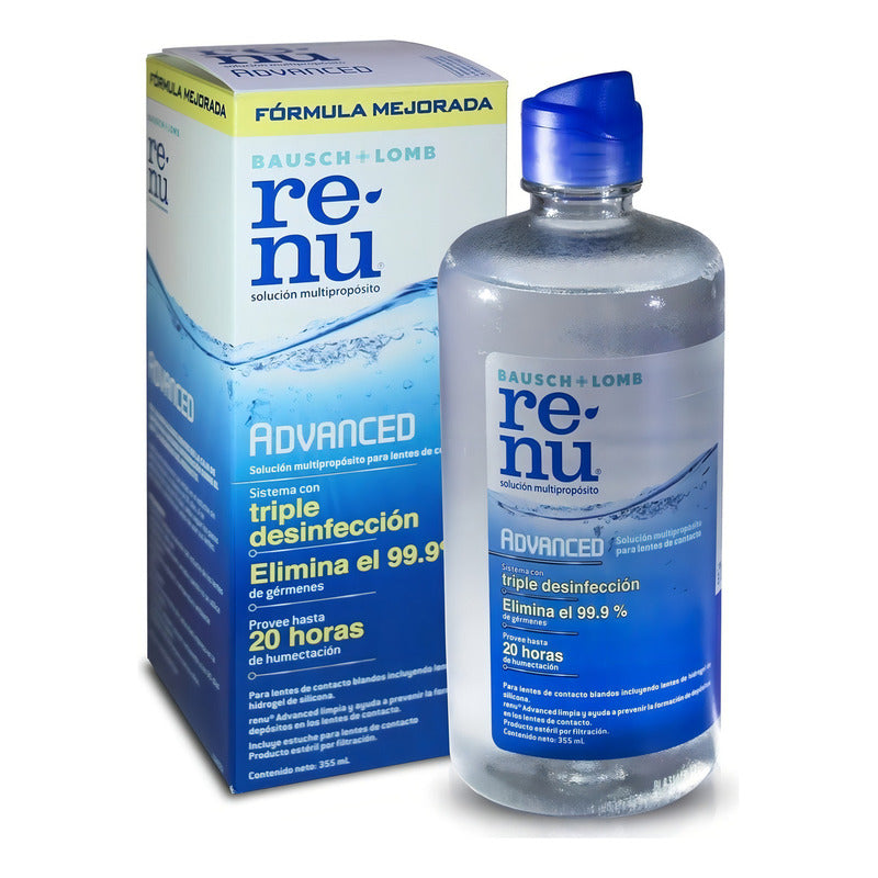 Solución Bausch + Lomb Renu Advanced 355ml Con Estuche Para Lentes De Contacto Blandos