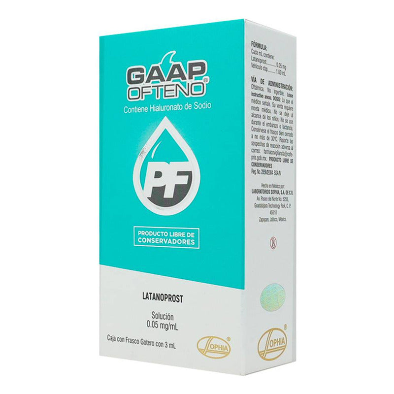 Gaap Pf Ofteno Solucion 0.05/1 Mg/ml Frasco Gotero C/3 Ml - Laboratorios Sophia, S.a. De C.v.
