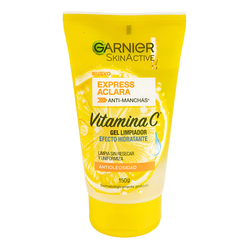 Garnier Gel Limpiador Skin Active Vitamina C 150g Mixta Día/noche