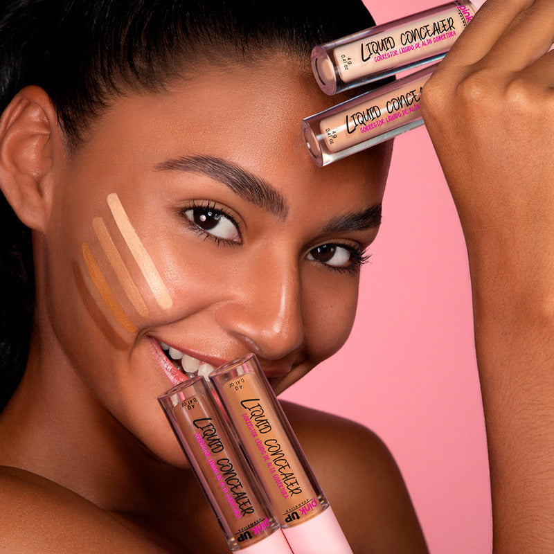 Pink Up Pklc200 Corrector De Larga Duración, No Se Cuartea, Hidrata 4 Ml Beige Unidad