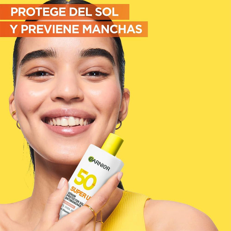 Protector Solar Facial Garnier Super Uv Glow Fps50+ 40ml