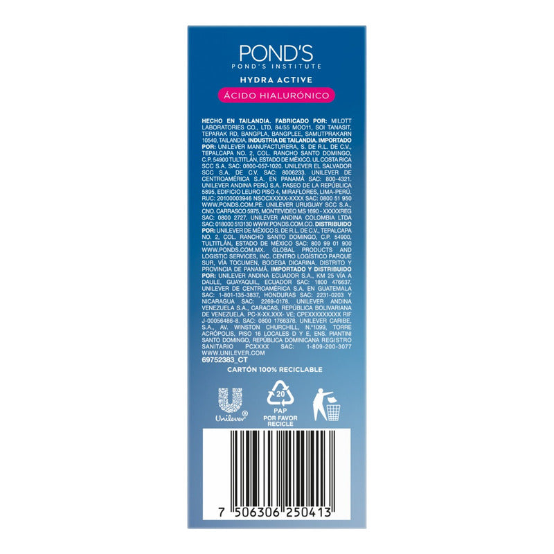 Ponds Hydra Active Ácido Hialuronico Serum Booster 30g Día/noche Todo Tipo De Piel