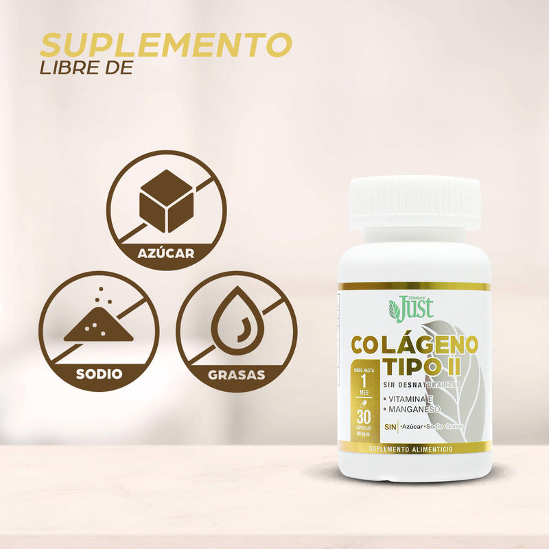 Colágeno Tipo 2 Premium. Sin Desnaturalizar 30 Cápsulas Olnatura Just Natural