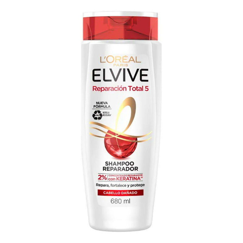 Loreal Paris Elvive Reparación Total 5 Cabello Dañado 680ml