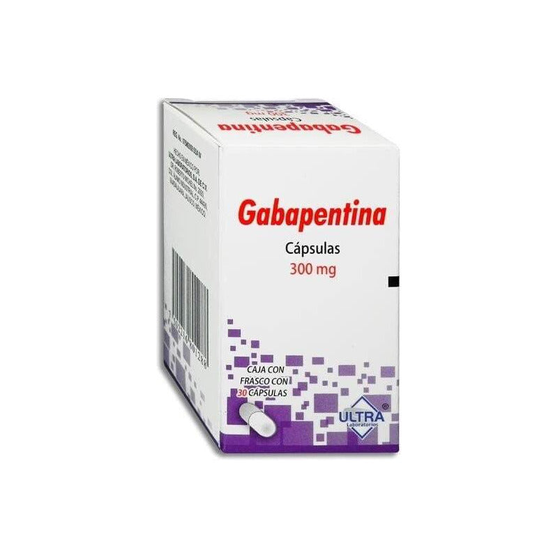 Gabapentina Caja Contiene Frasco Con 30 Cápsulas De 300 Mg Ultra