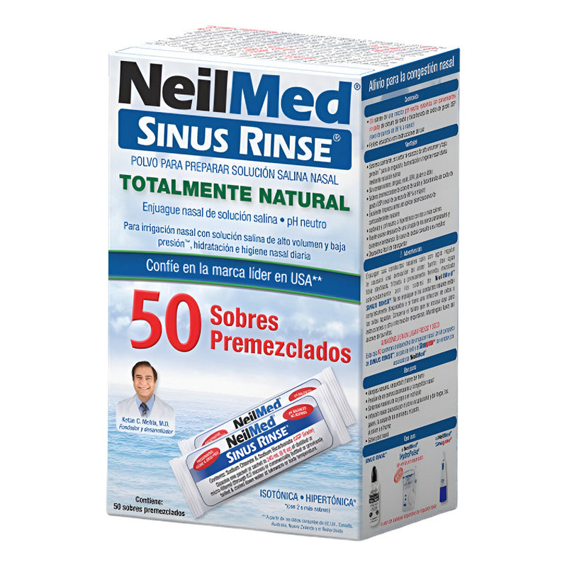 Neilmed Sinus Rinse All Natural Enjuague Nasal 50 Sobres Premezclados