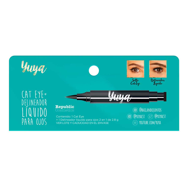 Delineador Liquido Para Ojos Cat Eye Yuya 1.6 Ml