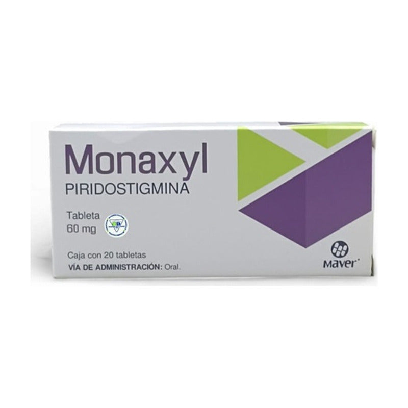 Monaxyl Monaxyl Tableta 60 Mg, 20 Tabletas - Productos Maver, S.a. De C.v.