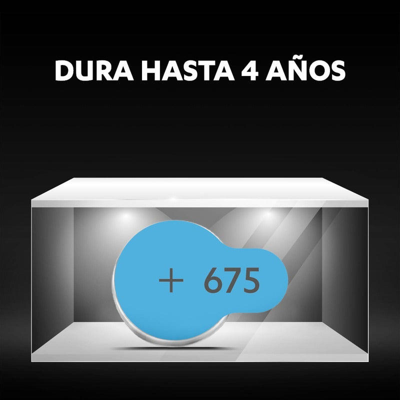 Duracell Pila Auditiva Pr 675 Zinc-air Pr675 Con 6 Unidades