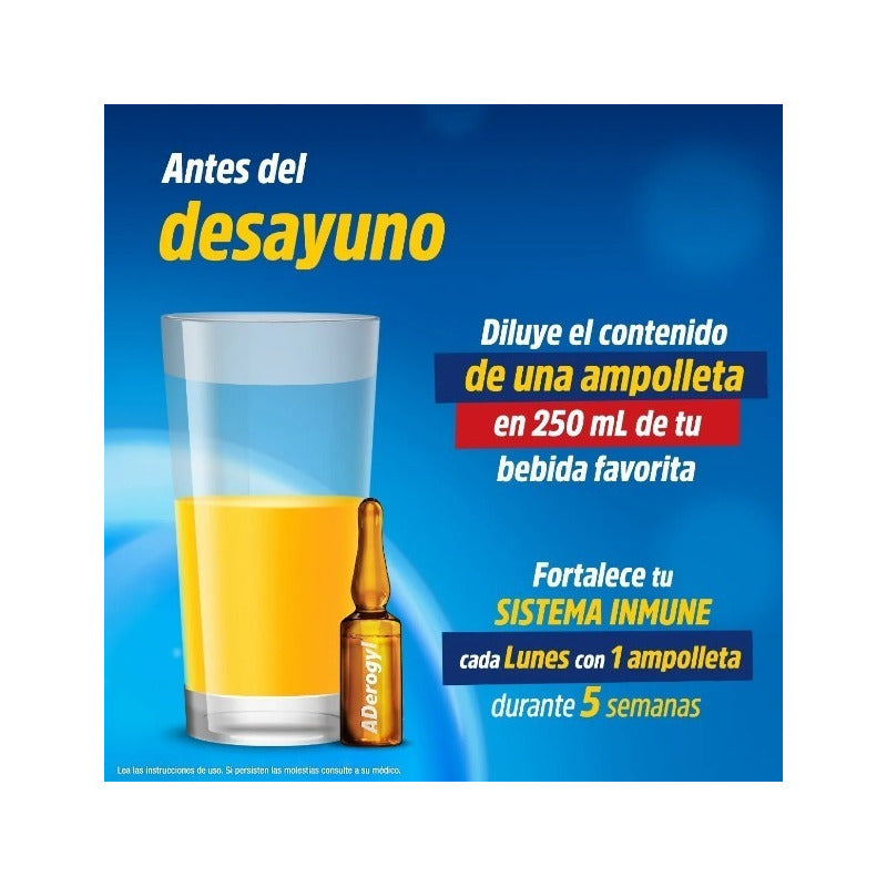 Aderogyl Vitaminas A, C, D 5 Ampolletas De 3ml