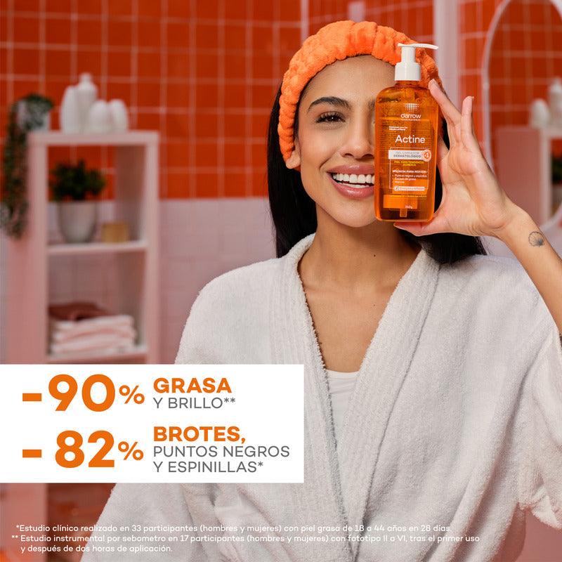 Gel Limpiador Facial Darrow Actine Vitamina C 240g Piel Grasa O Con Tendencia Acnéica