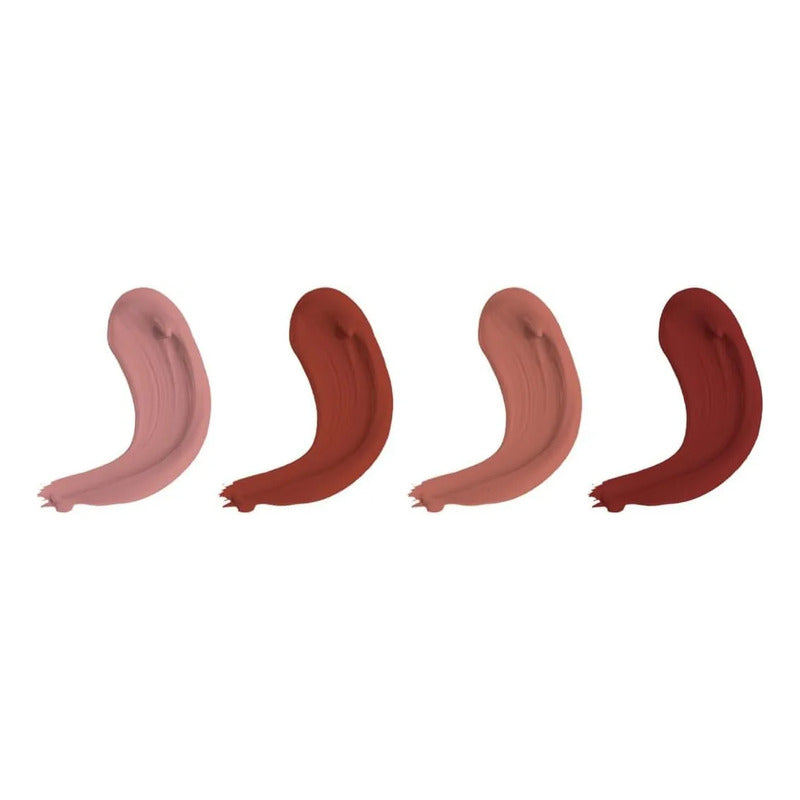 Pack X4 Labiales Liquid Lipstick Set Mate Hershey's