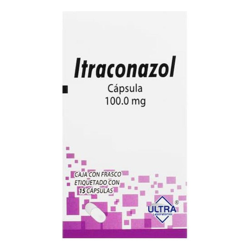 Itraconazol Cápsulas 100 Mg, 15 Cápsulas