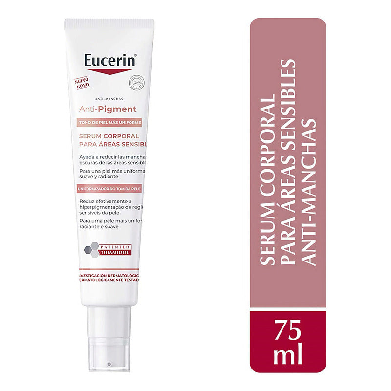 Eucerin Serum Corporal Anti-manchas Áreas Sensibles 75ml, Anti-pigmento, Aclarante Axilas E Ingle, Thiamidol