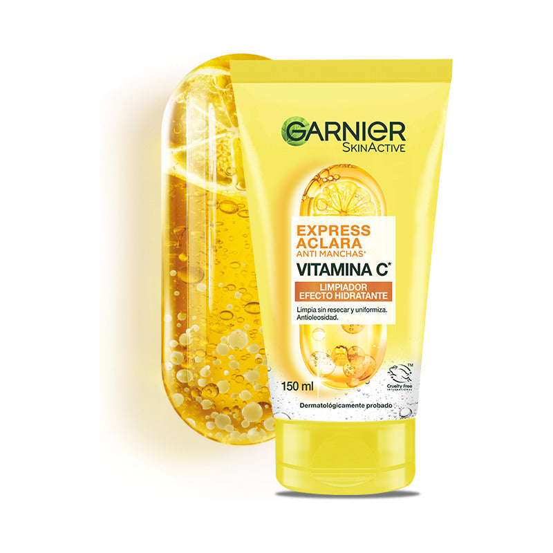 Garnier Skin Active Gel Limpiador Facial Con Vitamina C, Piel Mixta, 150g