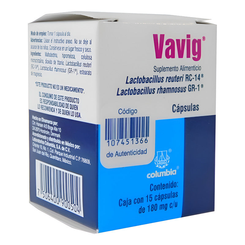 Vavig Suplemento Vitamina Cápsulas 15 Unidades Sin Sabor Sin Sabor