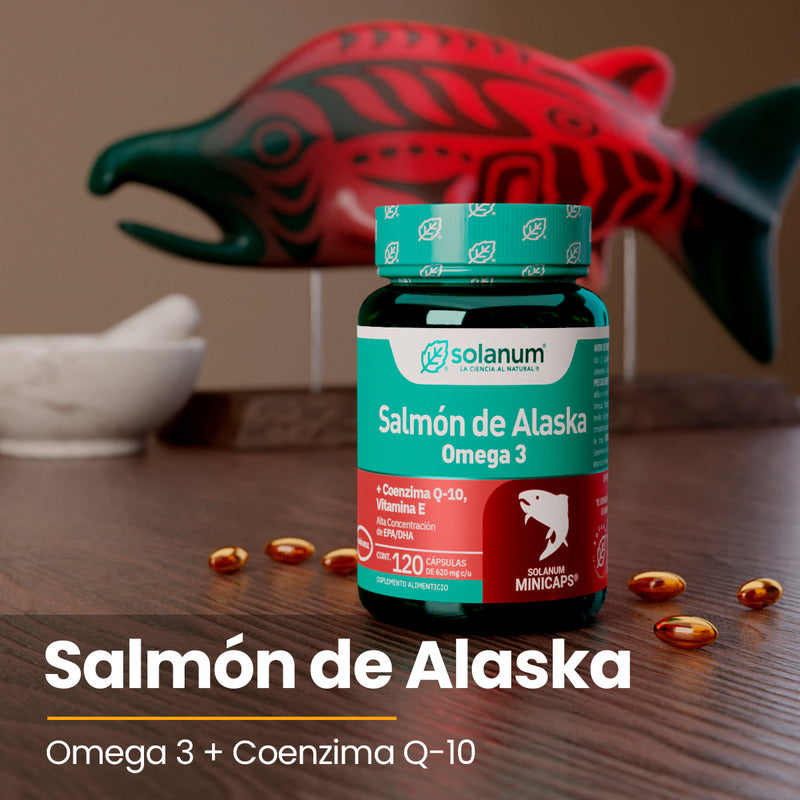 Solanum Omega 3 Salmón De Alaska+vit.e &coq-10 120mincap Sfn Sabor Sin Sabor