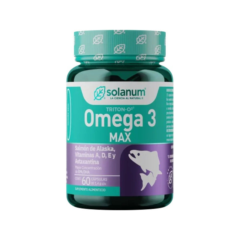 Solanum Omega 3 Max Salmón 60 Cápsulas Natural