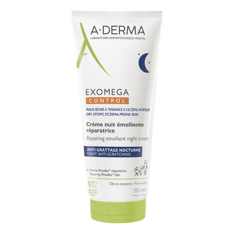 A-derma Exomega Control Noche Emoliente Anti-comezón 200 Ml
