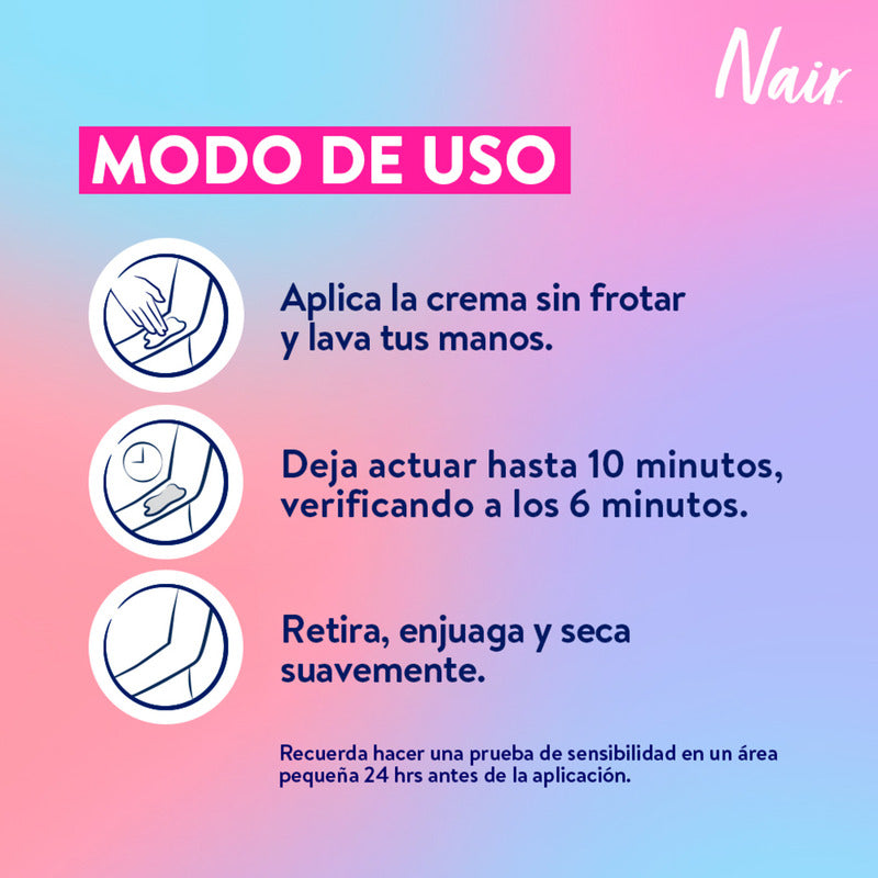 Nair Crema Depiladora Corporal Glides Away Coconut Oil 86 Ml