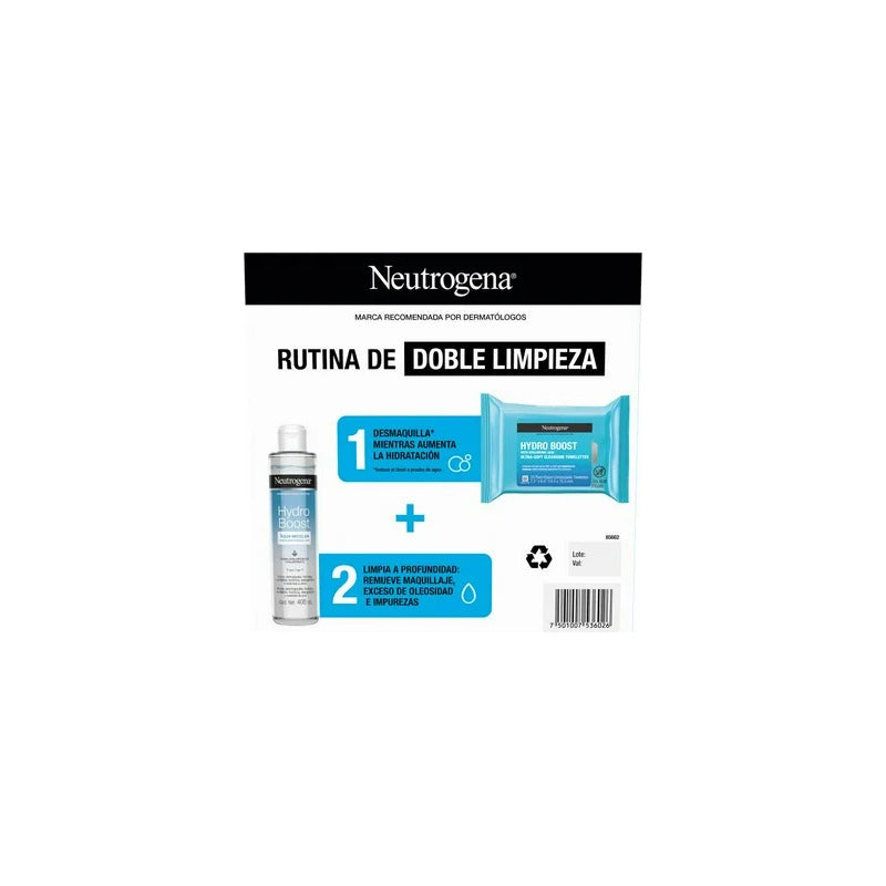 Neutrogena Hydro Boost Toallitas Desmaquillantes+aguamicelar