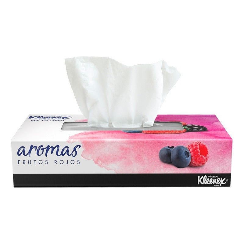 Pack X90 Pañuelos Kleenex Aromas Frutos Rojos Doble Hoja