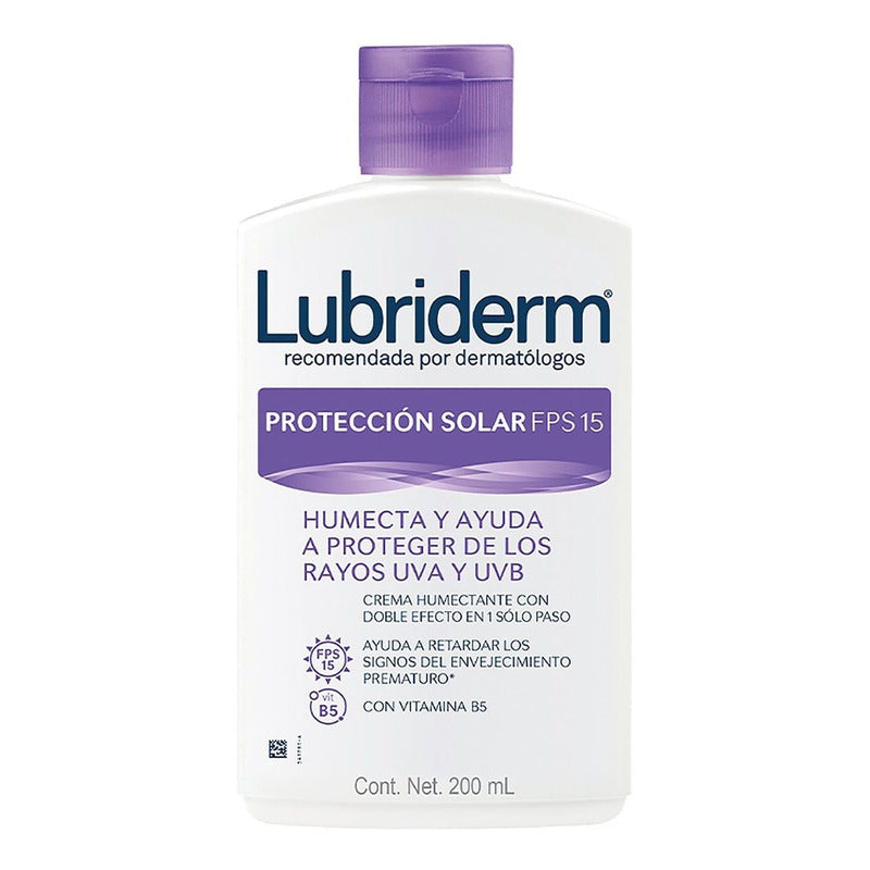 Crema Lubriderm Solar Fps15 200ml Hidratante Cuerpo