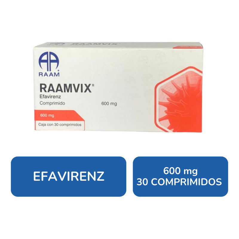 Raamvix Efavirenz 600 Mg Caja Con 30 Comprimidos