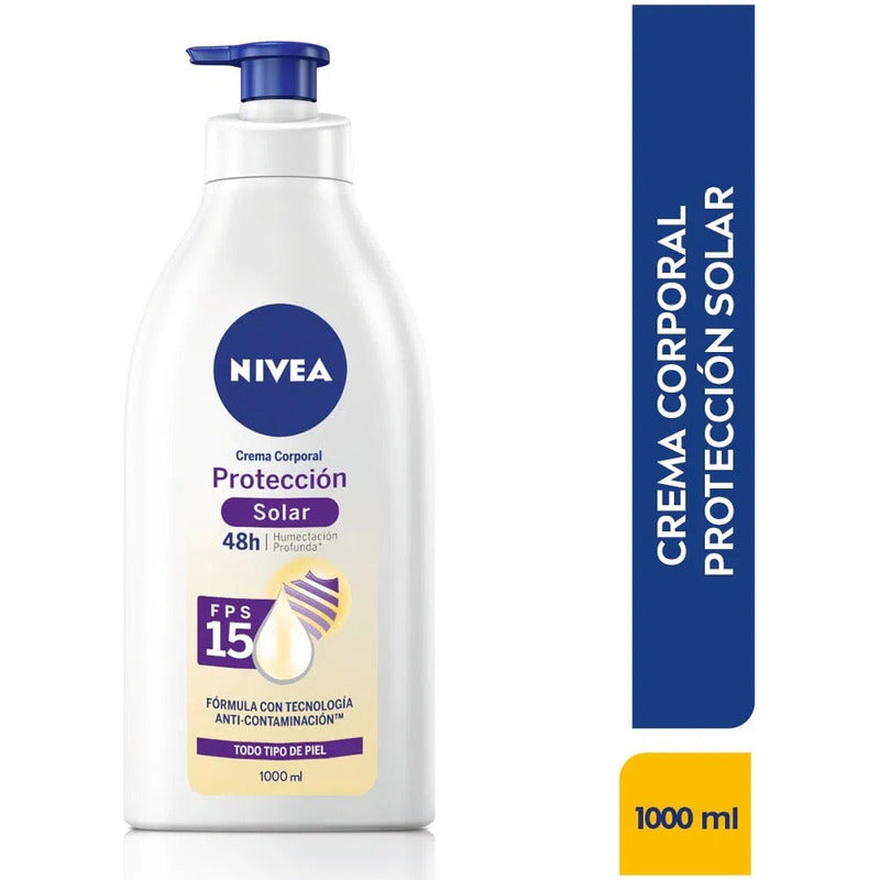 Nivea Crema Corporal Protección Solar Fps15 1000ml