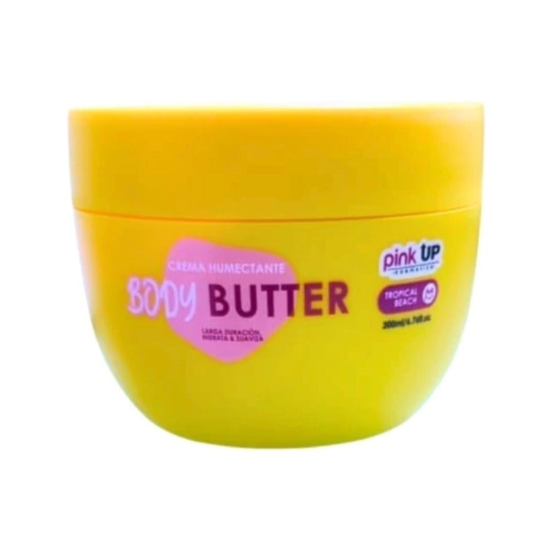 Crema Corporal Body Butter Pink Up Fragancia Tropical Beach
