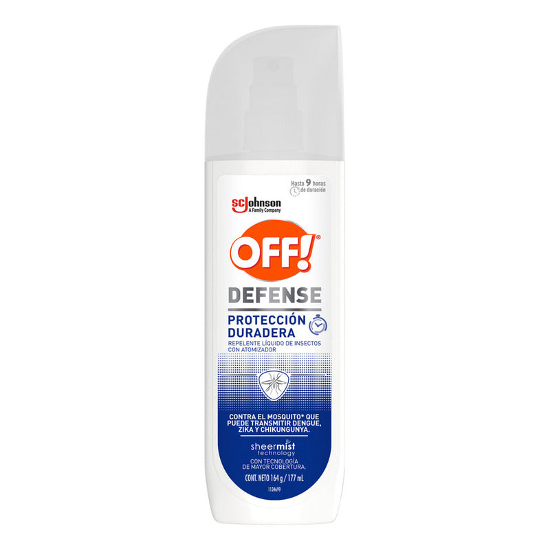 Repelente De Mosquitos En Spray Off! Defense, Protección Duradera, 117ml