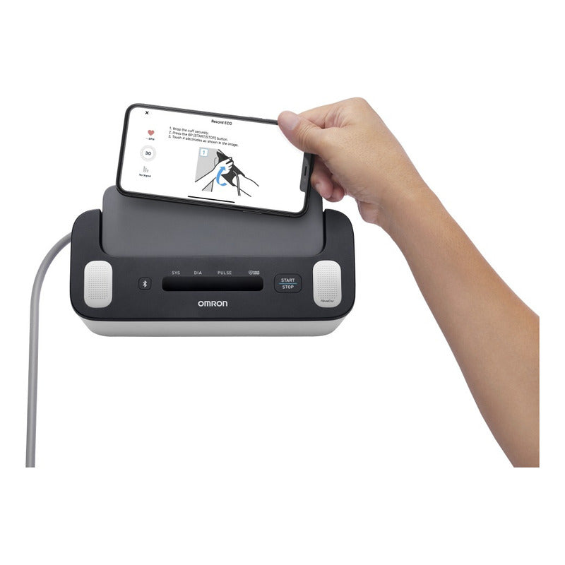 Tensiómetro Digital De Brazo Omron Complete Hem-7530t Ecg Negro