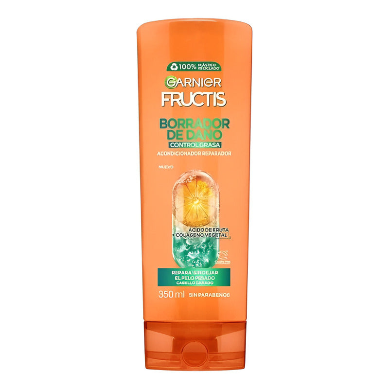 Garnier Fructis Acondicionador Borrador De Daño 350ml