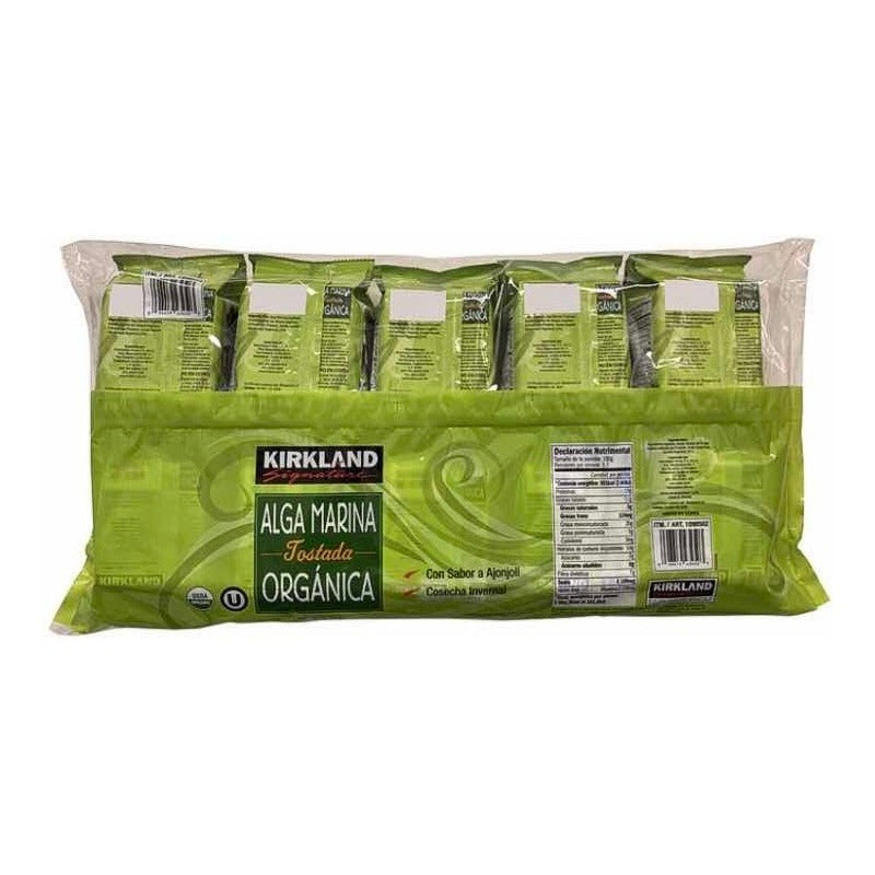 Alga Marina Organica Tostada Kirkland Signature 17g Con 10u