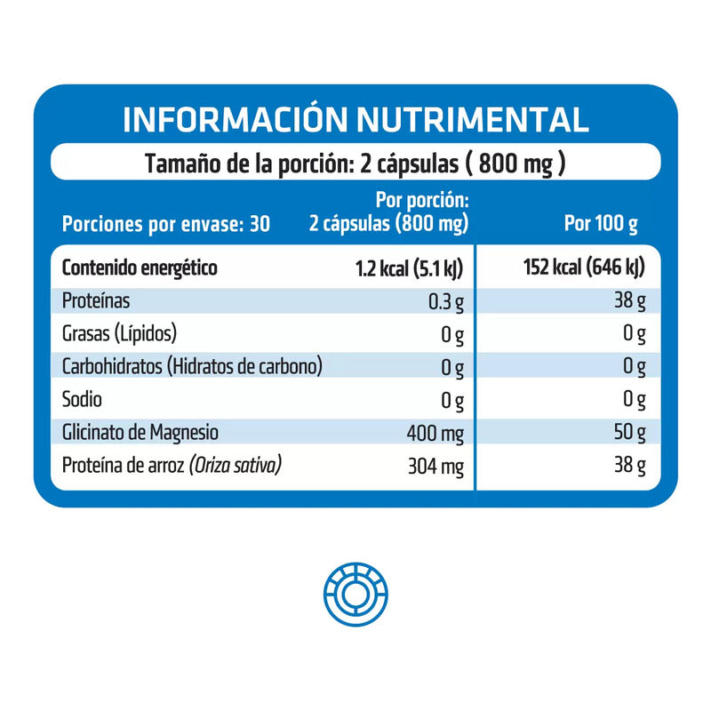 Healthaddiction Magglici Glicinato De Magnesio Frasco 60caps Sin Sabor