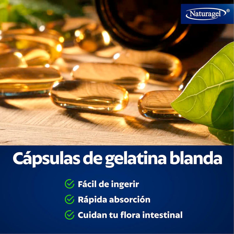 Resveratrol Aloe Vera + Vitamina E Y Colageno Tipo L Y Ll Naturagel 30 Capsulas, Suplemento Alimenticio