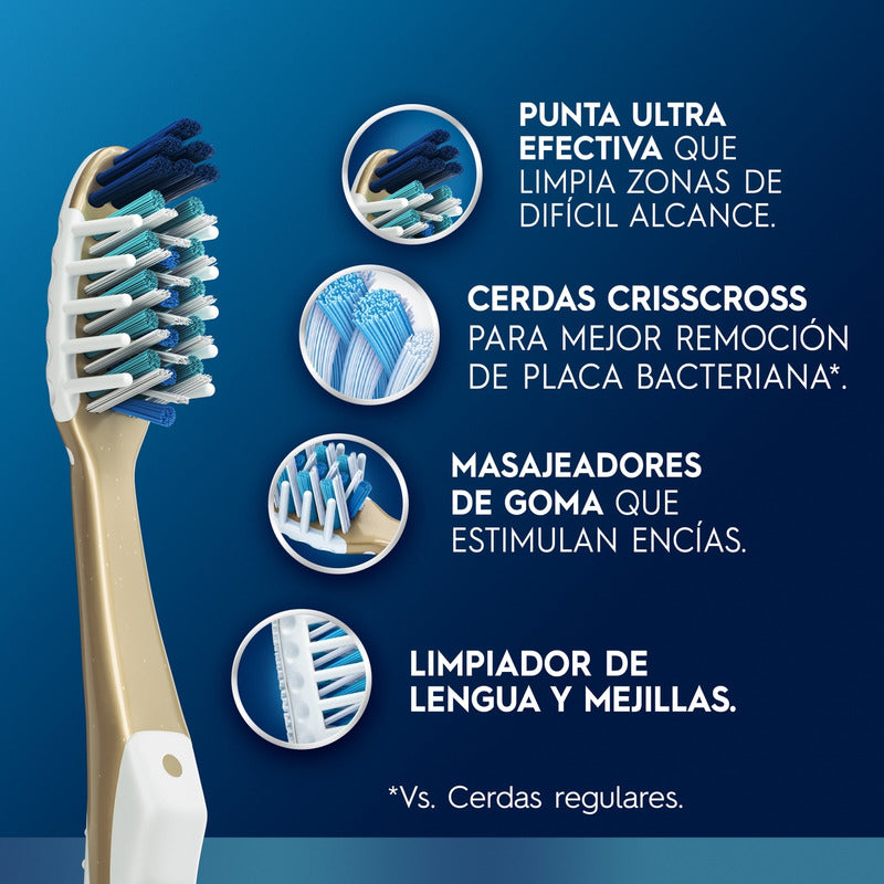 Cepillo De Dientes Oral B, 7 Beneficios, Limpieza Suave Y Profunda, Pack Familia De 7 Unidades