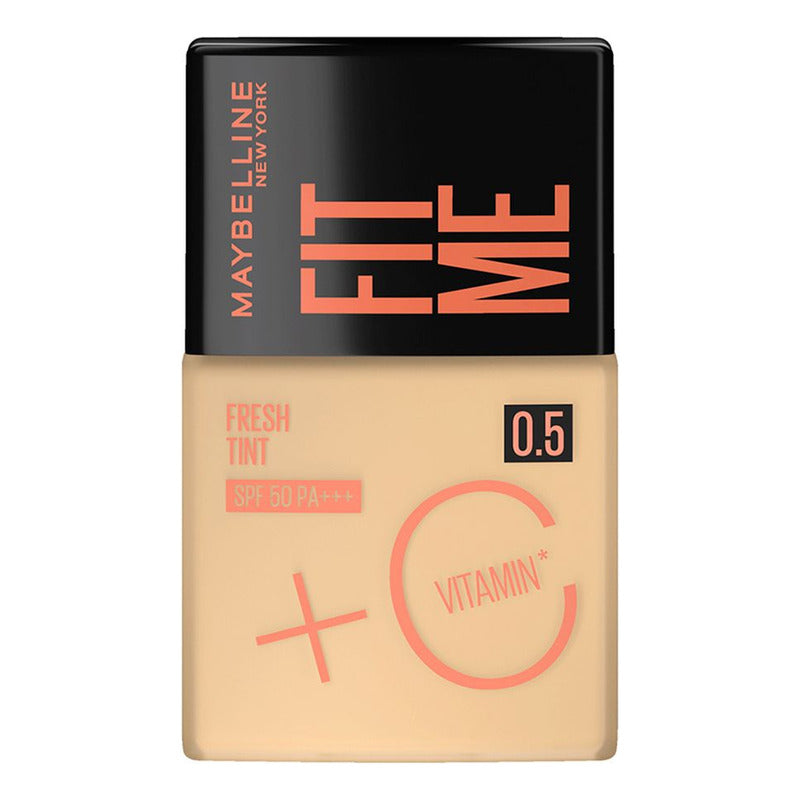 Maybelline Base Fit Me Fresh Tint 30ml, Larga Duración, Alta Cobertura, Con Protector Solar
