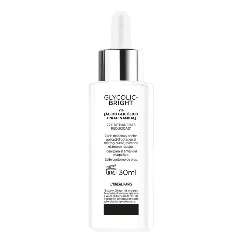 Sérum Anti-manchas Glycolic Bright De L'oréal Paris Todo Tipo De Piel Día/noche