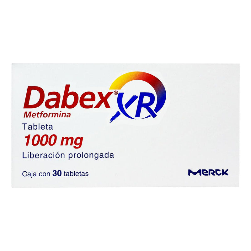 Dabex Xr Tabletas De Liberación Prolongada 1000 Mg, 30 Tabletas
