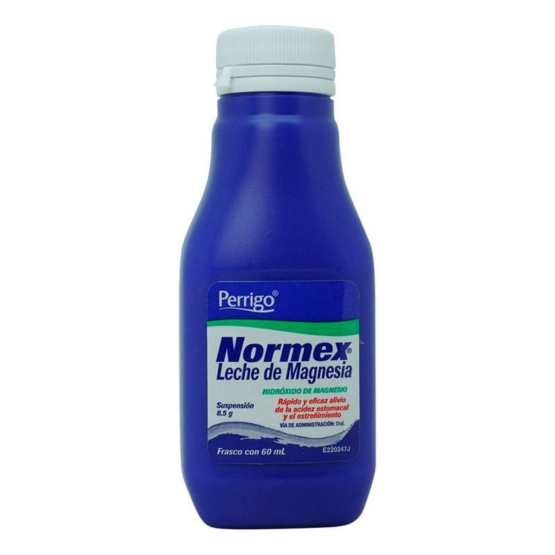 Leche De Magnesia Normex Suspensión, 1 Frasco 60 Ml
